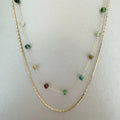 Keira Luxe 18k Gold Plated Beaded Necklace