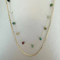 Keira Luxe 18k Gold Plated Beaded Necklace
