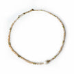 Eira Blush Crystal Beaded Necklace With Pearl And Gold Accents