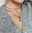 Collana con pendente a doppio strato Sahara Luxe Starburst