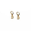 Orecchini a cerchio mini Starlie Celestial Moon and Star