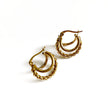Victoria Luxe 18k guldbelagte hoops