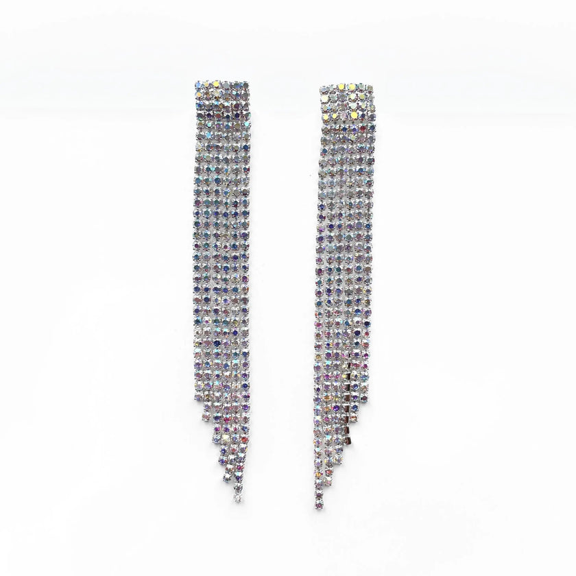 Orecchini a cascata Aspen Silver Statement