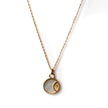 Collana con ciondolo reversibile Celestial Neva Luxe placcata in oro 18k
