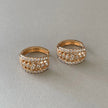 Sophia Jewelled Gold Hoops øreringe