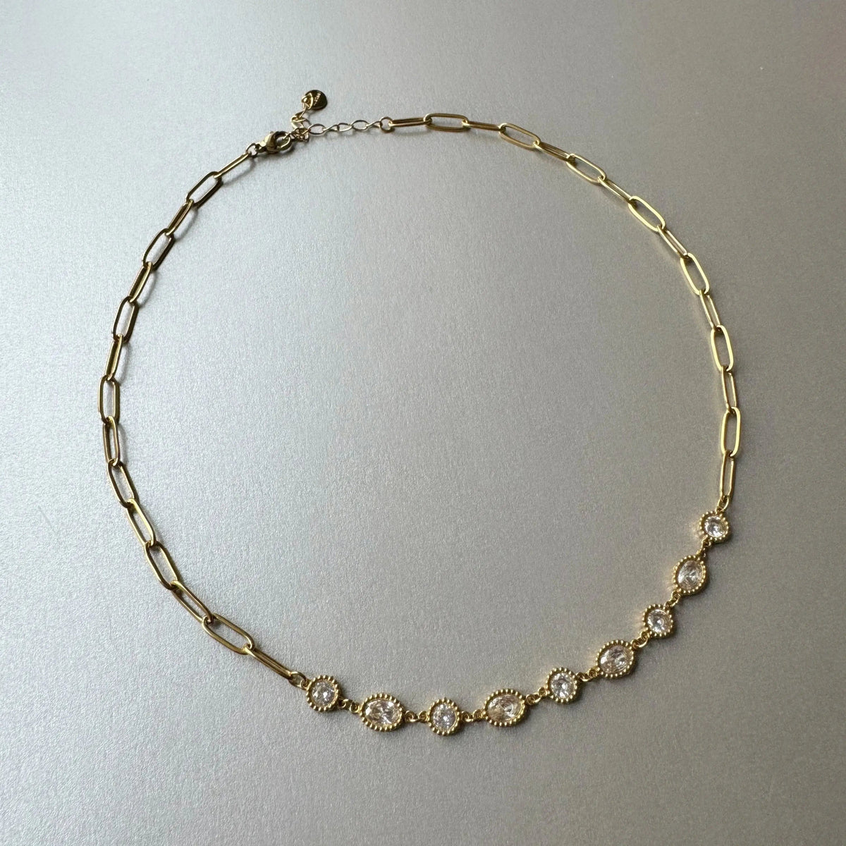 Mellie Luxe Bañado en Oro de 18k Collar con Gemas