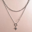 Collana con pendente a doppio strato Sahara Luxe Starburst