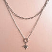 Collana con pendente a doppio strato Sahara Luxe Starburst