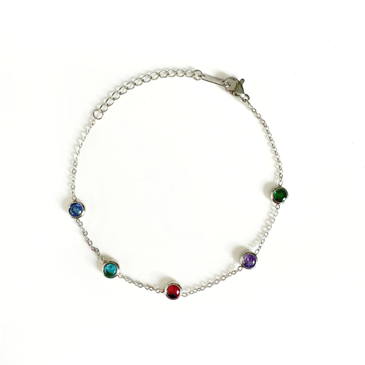 Bracciale Alex Luxe color argento con gioielli