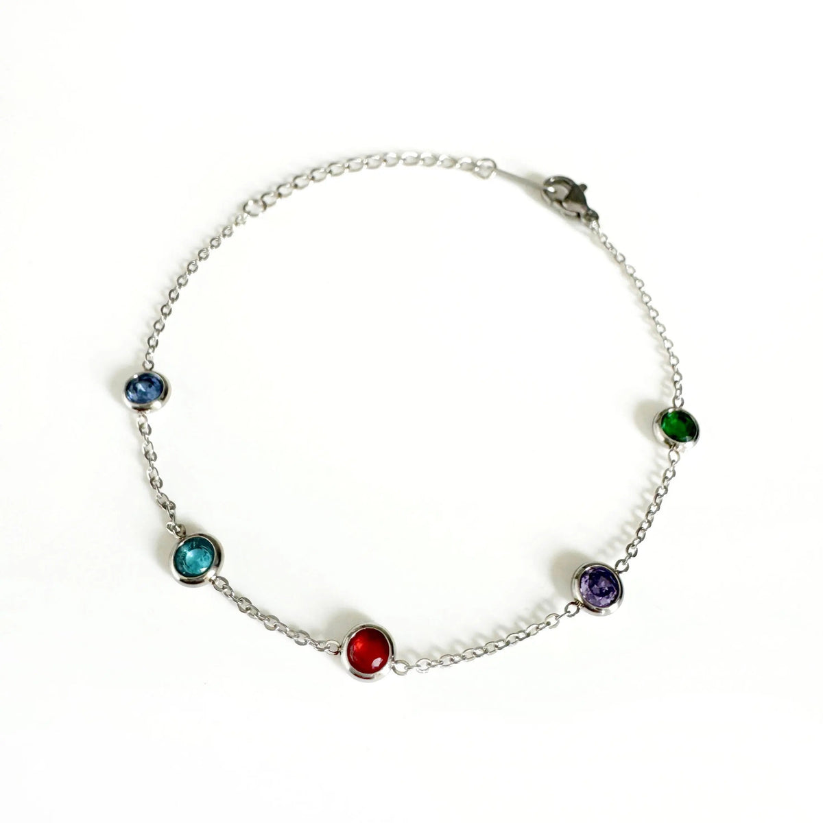 Bracciale Alex Luxe color argento con gioielli