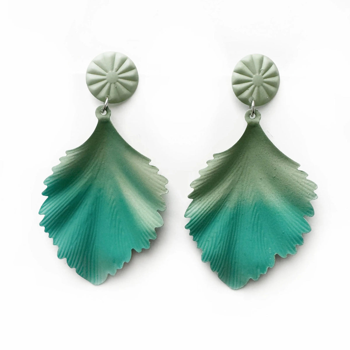 Pendientes Raya grandes con forma de hoja