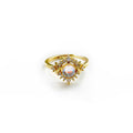 Selene Gold Crescent Moon Adjustable Ring