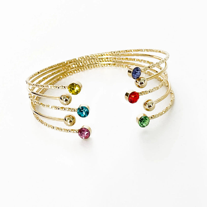 Bracciale rigido Alessa Luxe placcato oro 18k