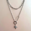Collana con pendente a doppio strato Sahara Luxe Starburst