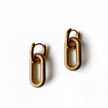 Boucles d'oreilles à maillons texturés Mabel Luxe