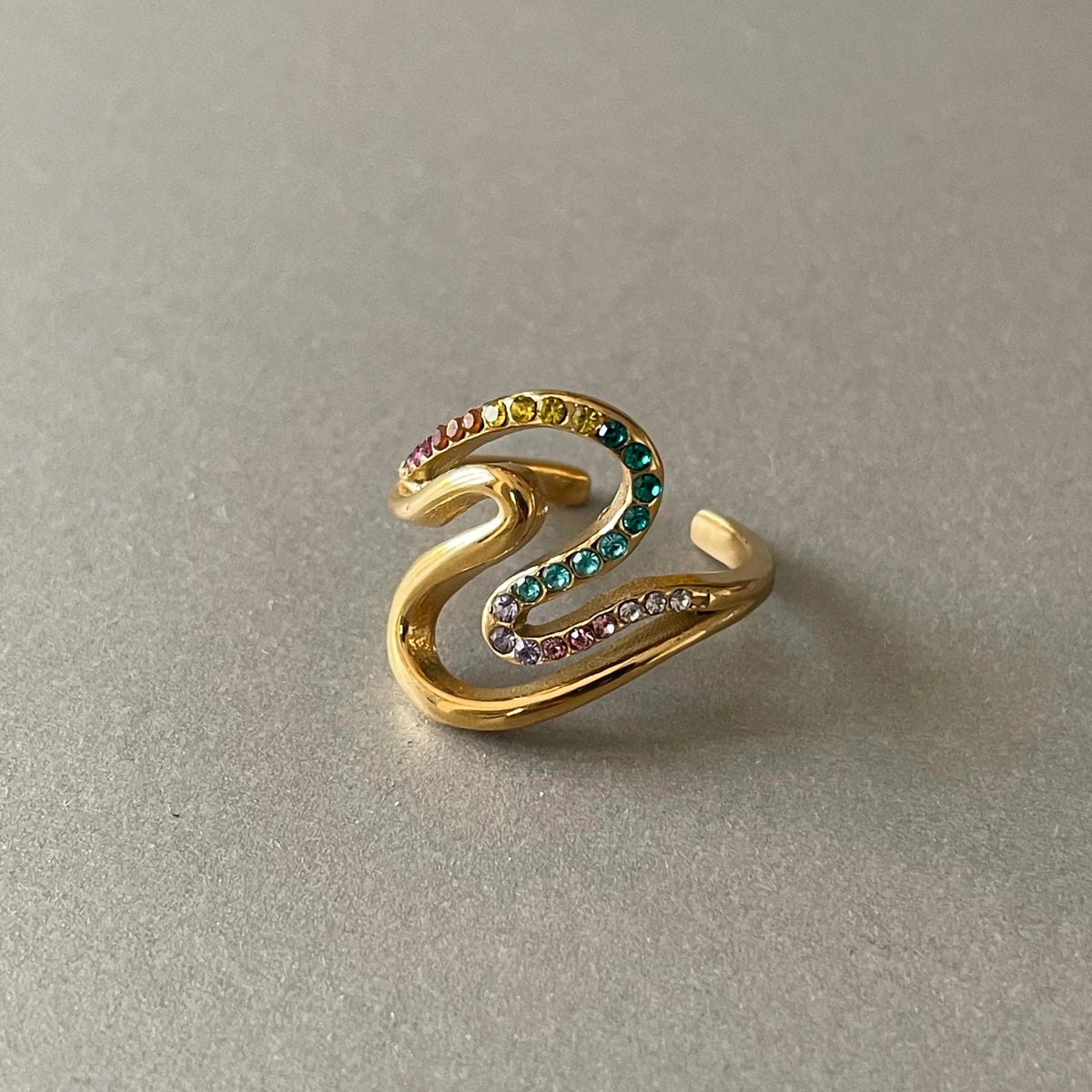 Cece Luxe 18k Gold Plated Ring of