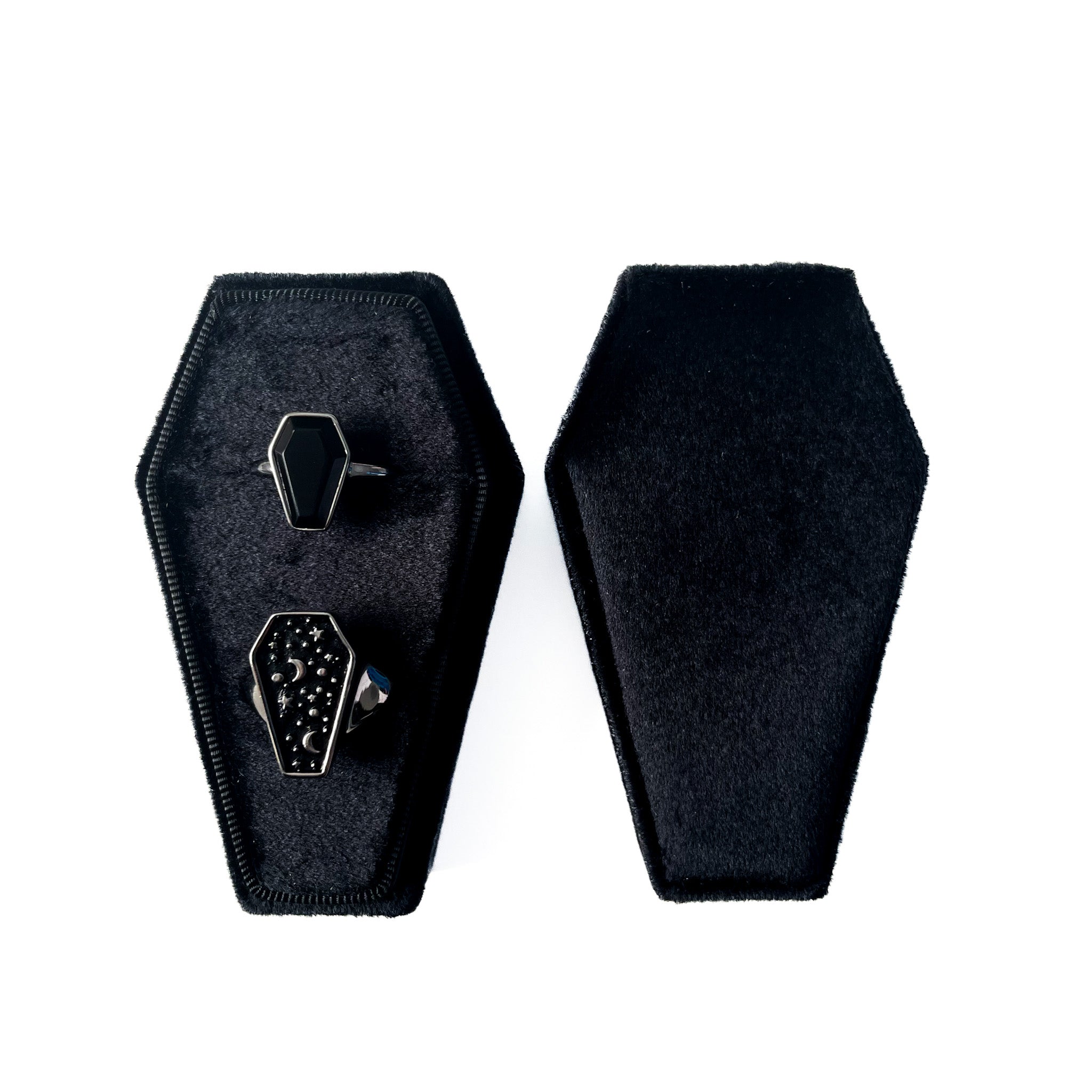 Plain Coffin Engagement Ring Box