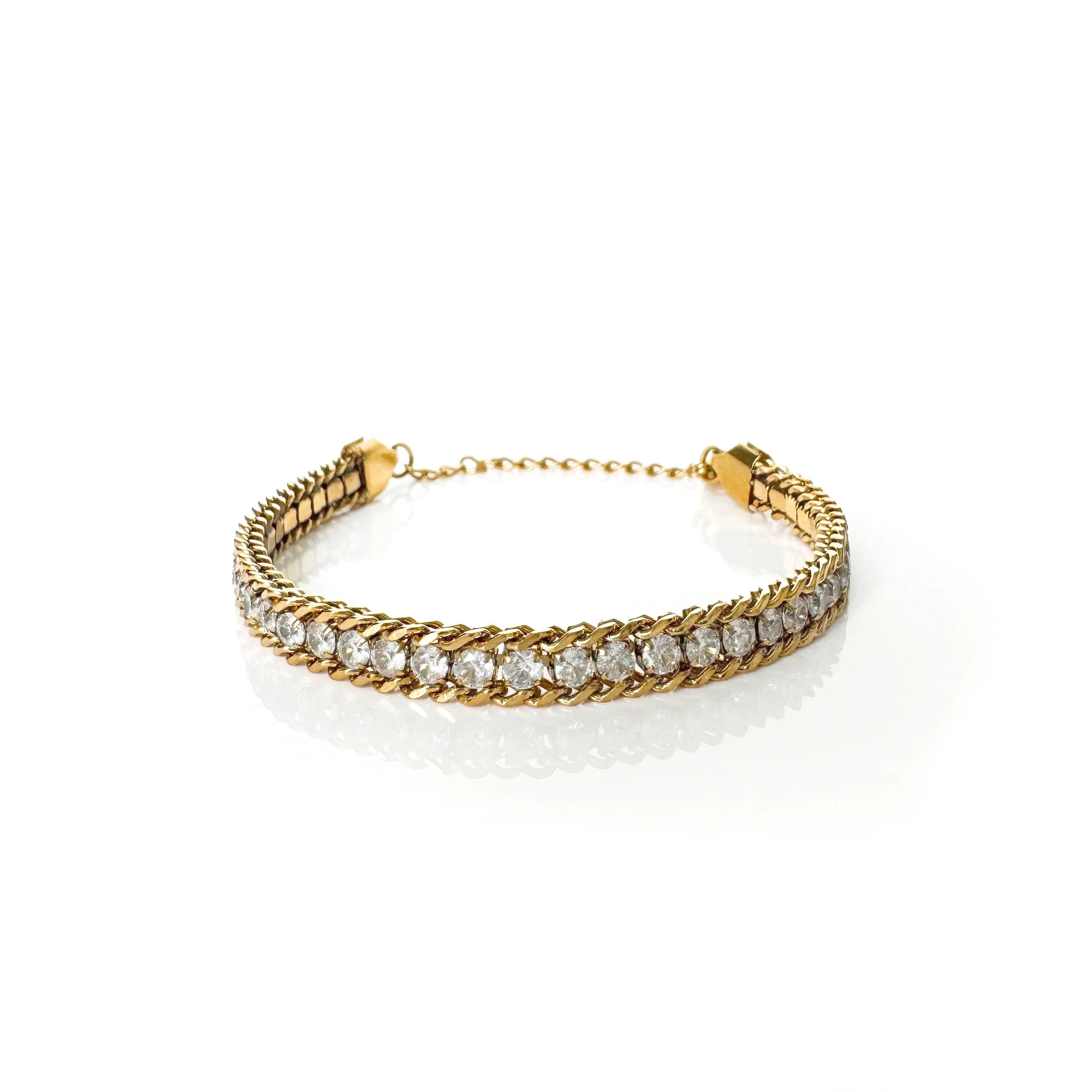 Eleia 18k vergulde juwelen armband