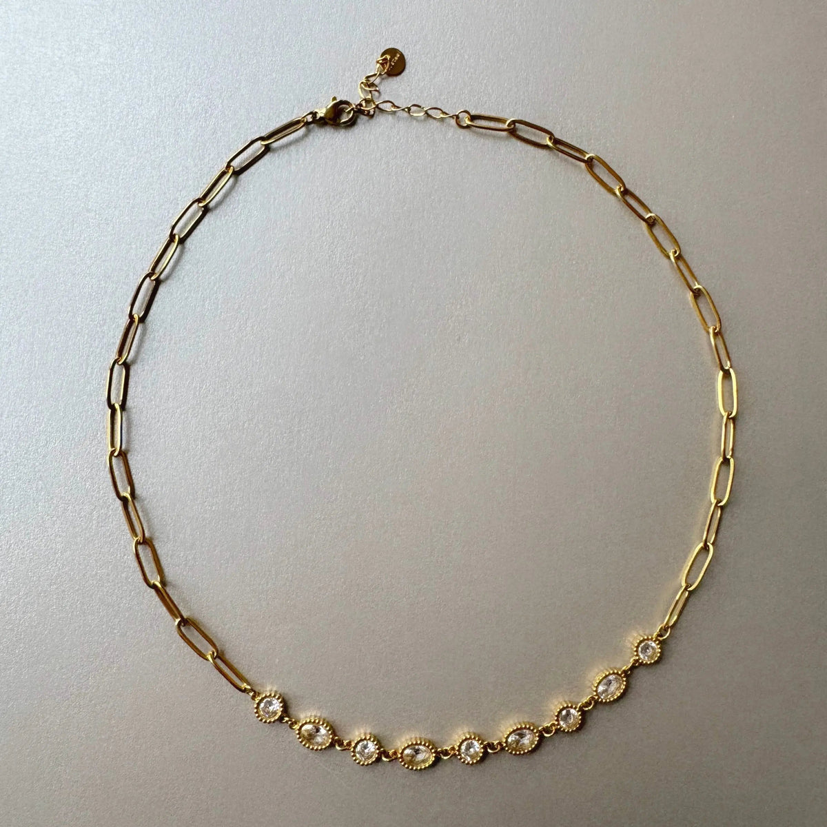 Mellie Luxe Bañado en Oro de 18k Collar con Gemas