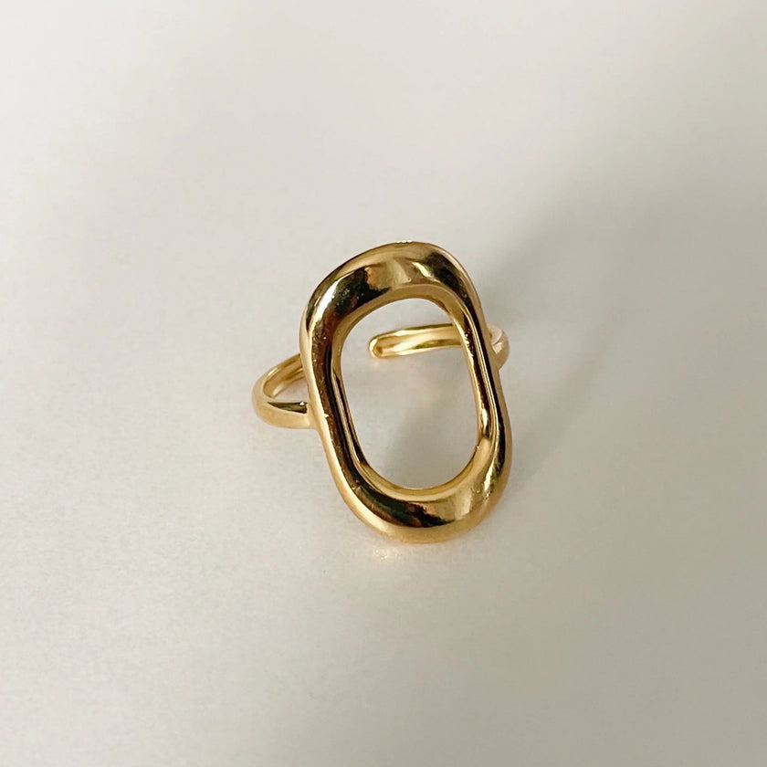 Cassidy Luxe 18k gullbelagt ring
