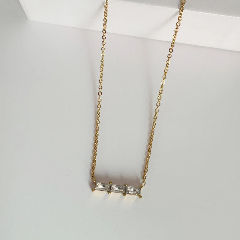 Collier Gia Luxe plaqué or 18 carats