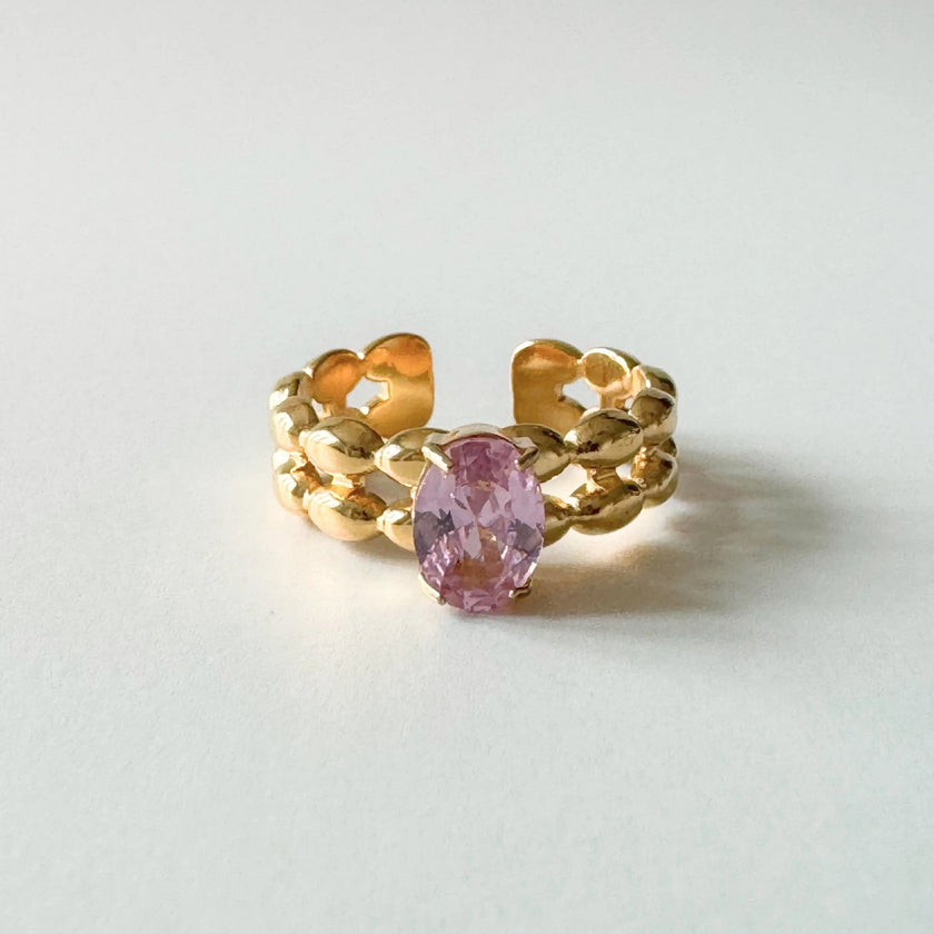 Anello Rhiannon Luxe placcato oro 18k
