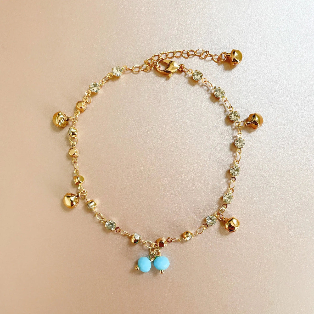 Cavigliera Kaeli con decorazione a diamante