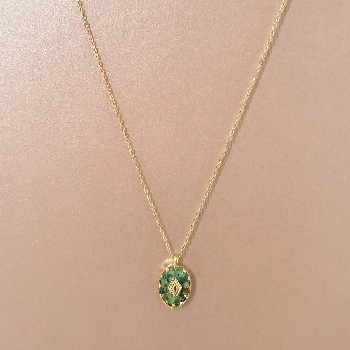 Collar Kalahari Luxe con baño de oro de 18k