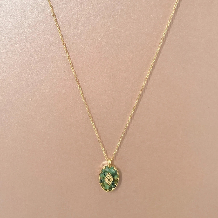 Collar Kalahari Luxe con baño de oro de 18k