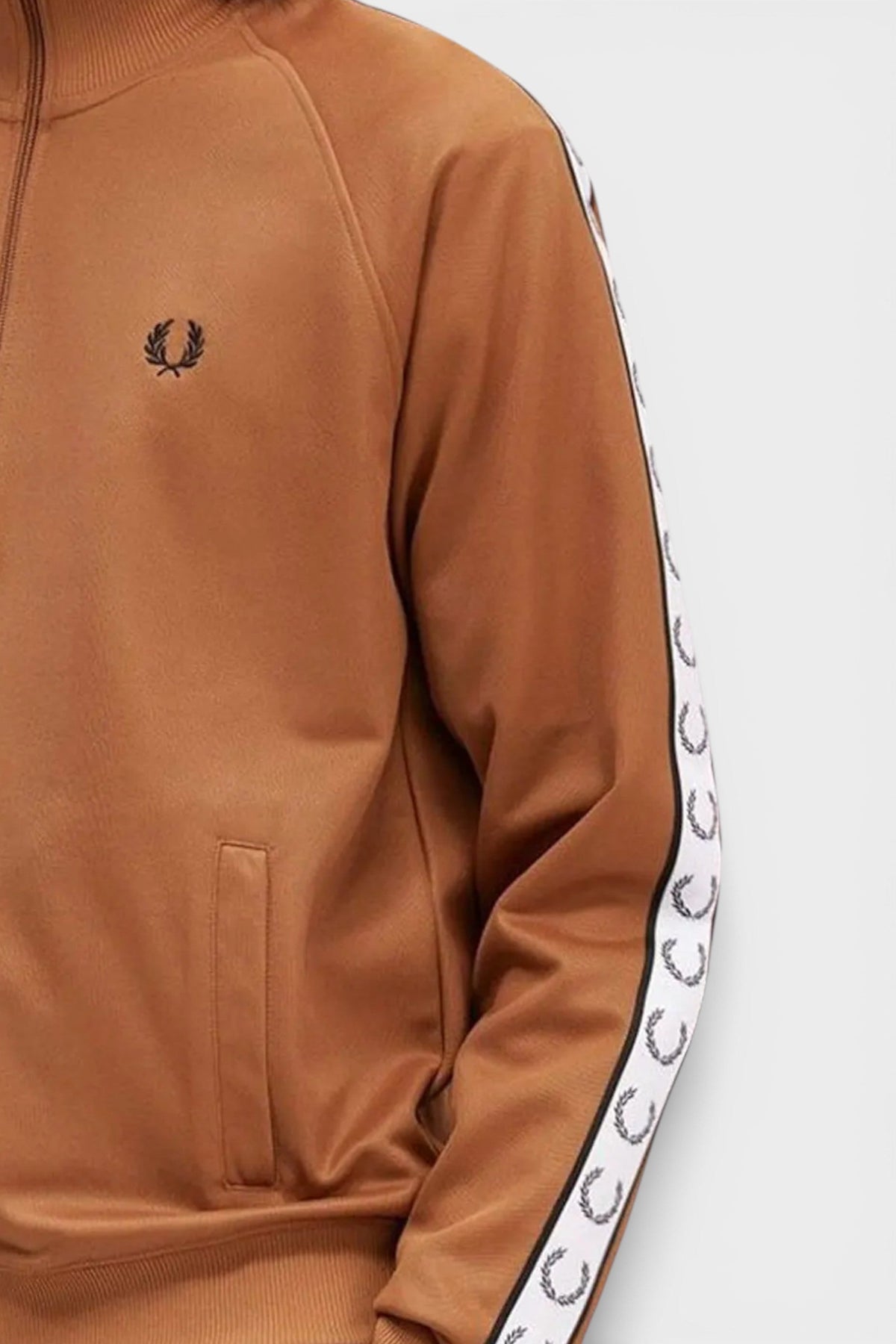 Fred Perry Taped Track Jacket Marmalade