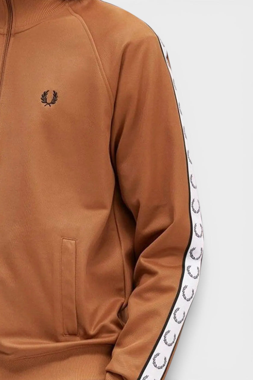 Fred Perry Taped Track Jacket Marmalade