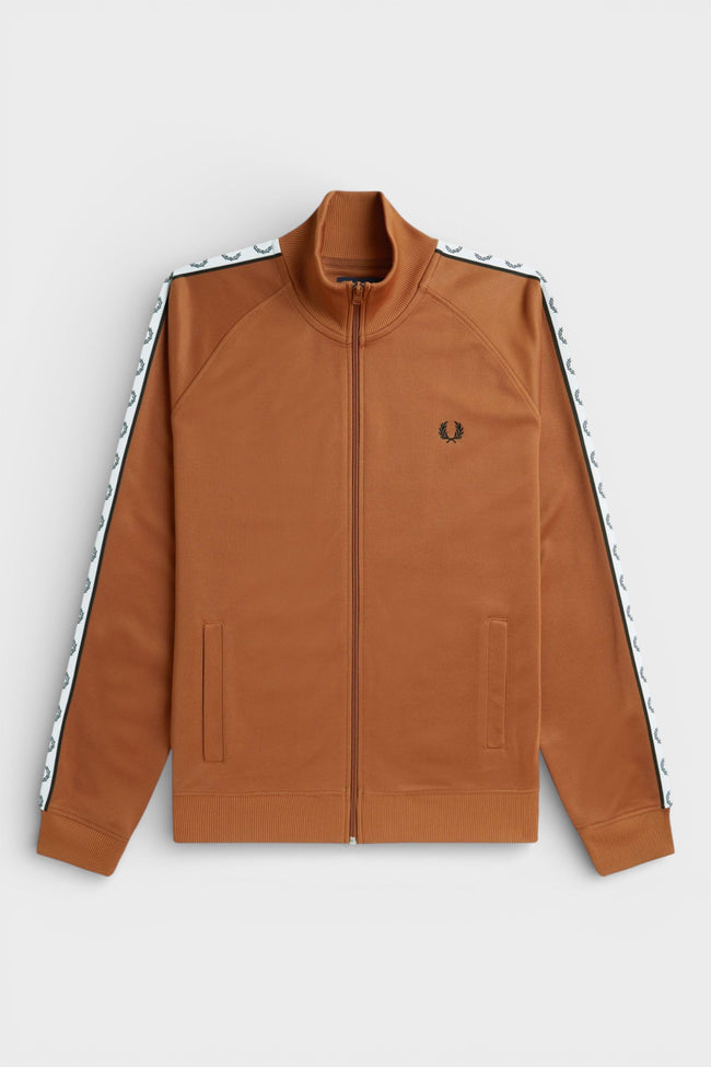 Fred Perry Taped Track Jacket Marmalade