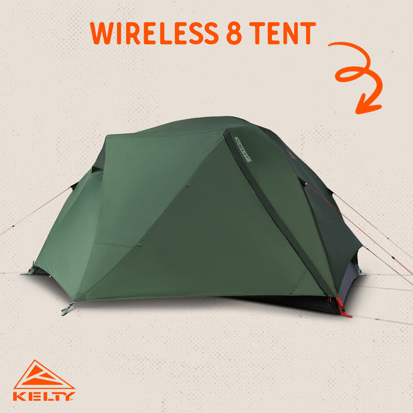 Kelty Wireless 8 Person Tent - Dill/Black Forest