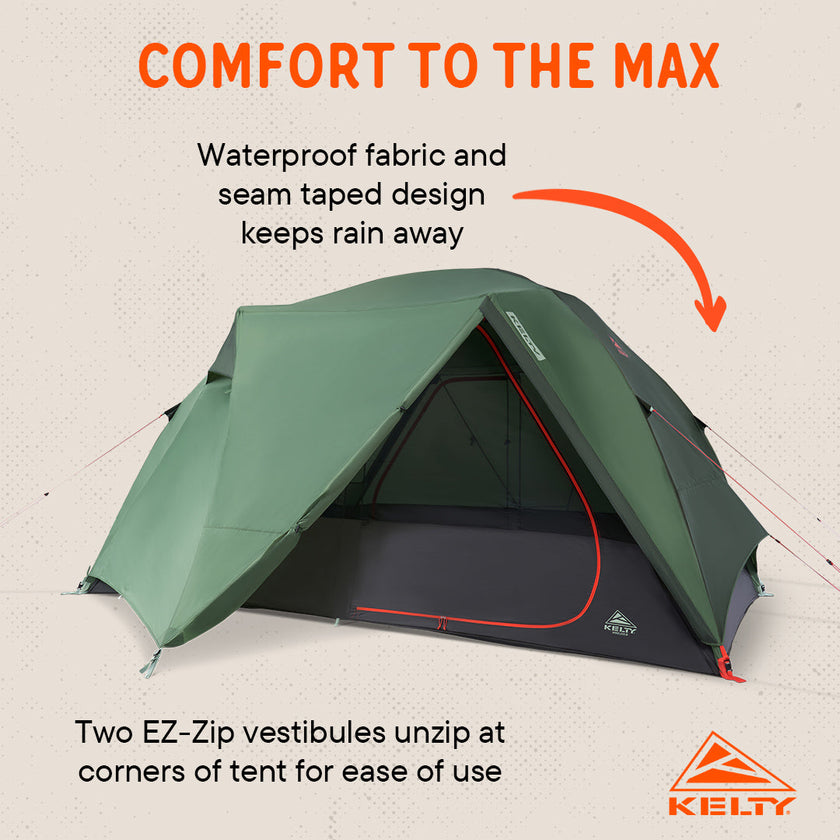 Kelty Wireless 8 Person Tent - Dill/Black Forest