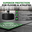 43mm PRO Anti-Shock Rubber Gym Flooring Tile