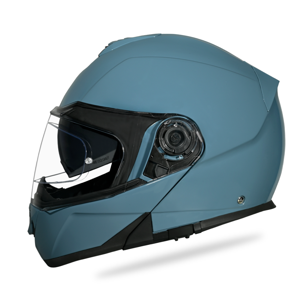Daytona Glide Modular Motorcycle Helmet - DOT & ECE Approved, Bluetooth Ready, Dual Visor, Men/Women/Youth- Shark Blu