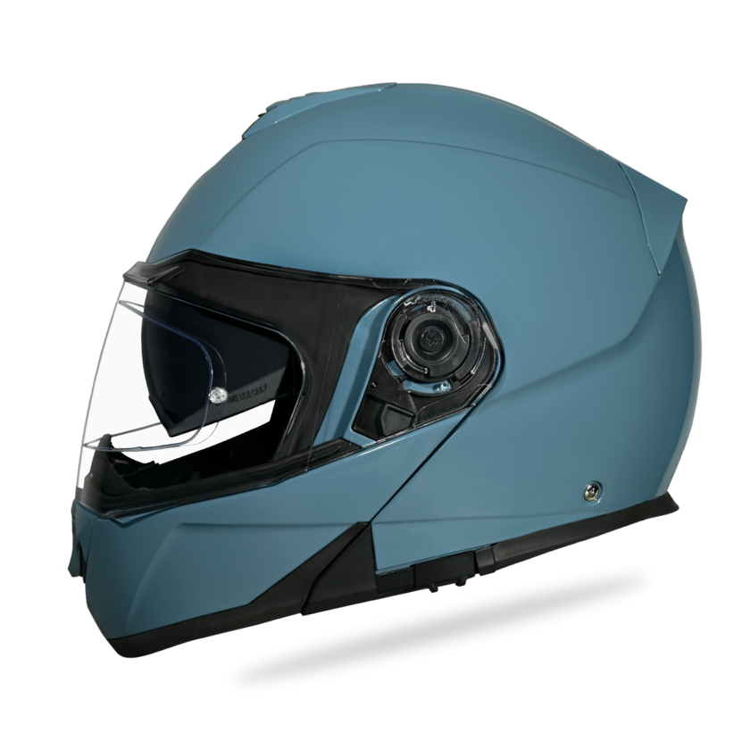 Daytona Glide Modular Motorcycle Helmet - DOT & ECE Approved, Bluetooth Ready, Dual Visor, Men/Women/Youth- Shark Blu