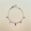 Cavigliera Nala color argento con strass
