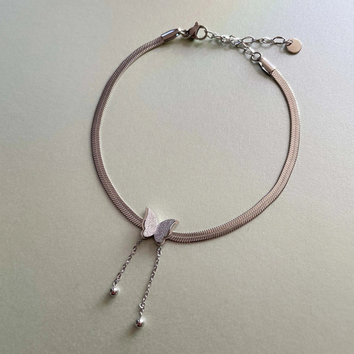 Chevillère papillon en argent Zaari Luxe