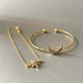 Laila Luxe 18k Gold Plated Celestial Bracelet Set
