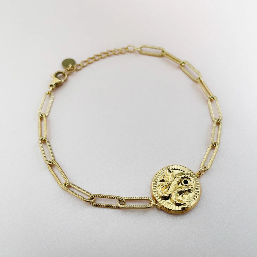 Bracciale serpente Nalini Luxe placcato oro 18k