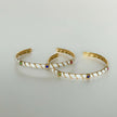 Brazalete Kalinda Luxe Esmaltado Chapado en Oro de 18k