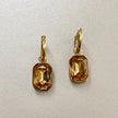 Orecchini Rani Luxe in ambra placcati in oro 18k