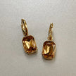 Orecchini Rani Luxe in ambra placcati in oro 18k