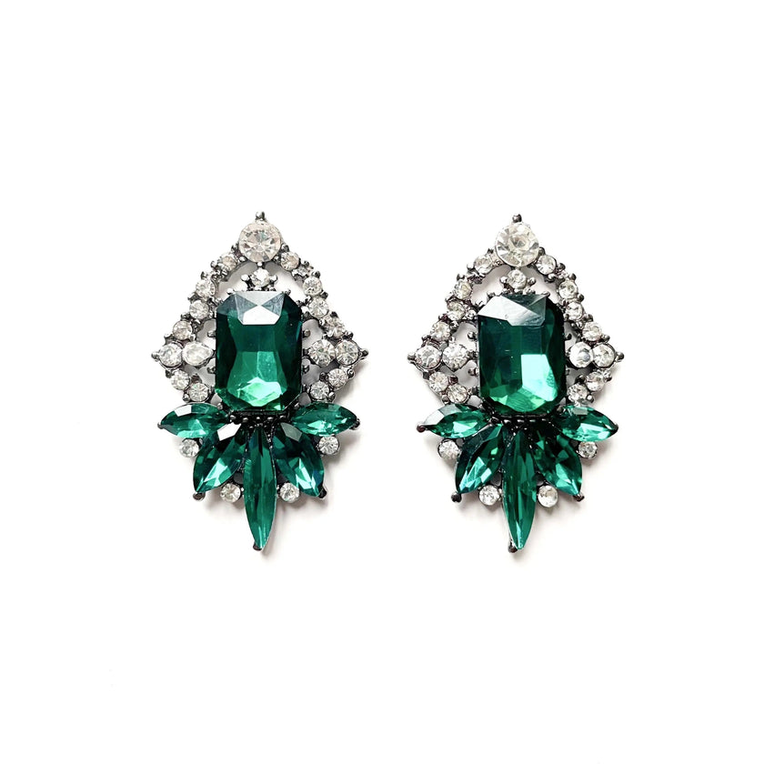 Orecchini a grappolo con strass Bellatrix