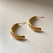 Orecchini Candy Stripe Vaani Luxe placcati in oro 18k