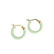 Orecchini a cerchio Mint Anais Luxe placcati in oro 18k