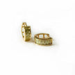 Emmie Green Jewelled Huggie Hoop Earrings