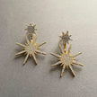 Pendientes Aura Crystal Gold Starburst