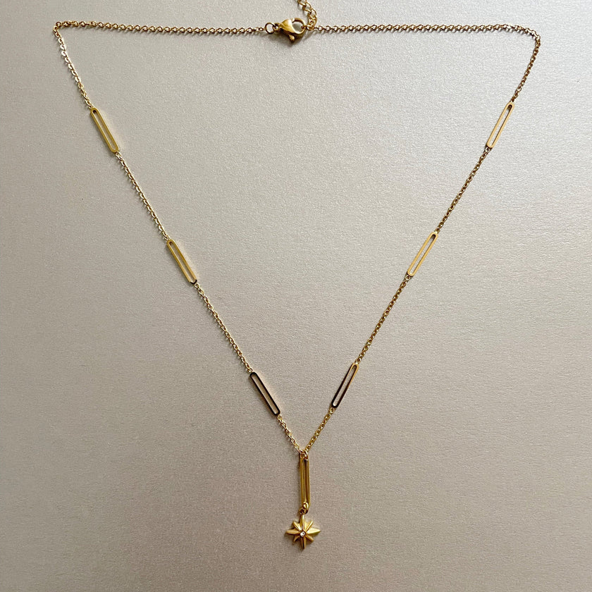 Collana a stella Tara Luxe placcata in oro 18k